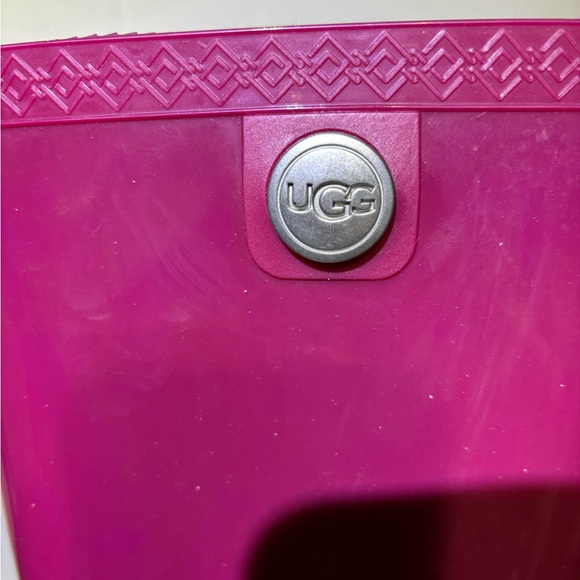 BOOT SALE size 8 Shaye Purple Tall Rubber Rain Boots 13.5” high.1”heel appearNEW - Picture 3 of 9